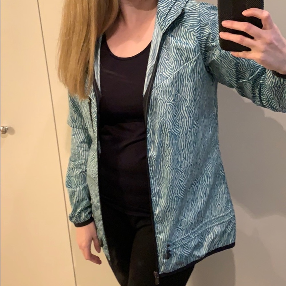 Nike turquoise rain jacket